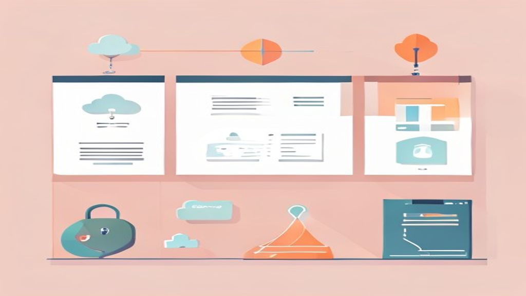 secure cloud storage and sync icons