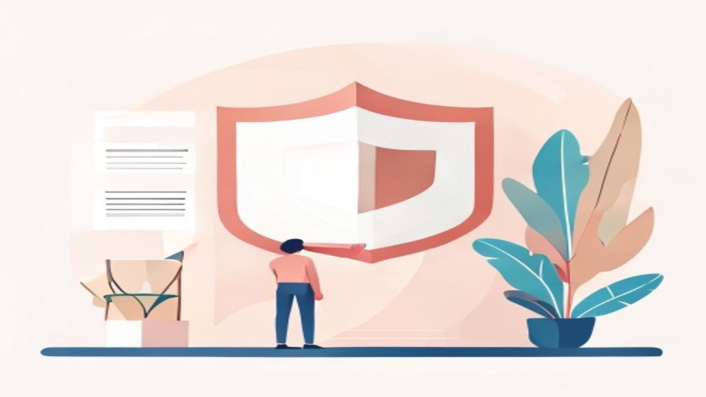 secure login and cybersecurity shield
